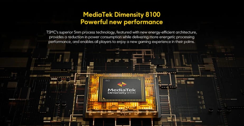 POCO X4 GT 5G أفضل هواتف الألعاب 2 POCO X4 GT معالج قوي mediaTek Dimensity 8100