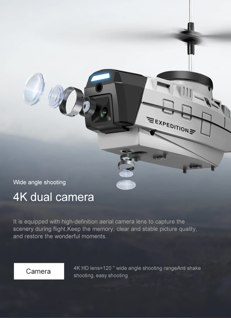 مراجعة KY202 أفضل طائرة بدون طيار مع كاميرا عالية الدقة 4K 5 ميزات الكاميرا المتقدمة ل درون KY202