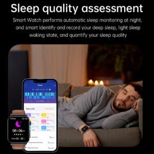 ساعة ذكية رجالية جديدة ECG + PPG علاج بالليزر