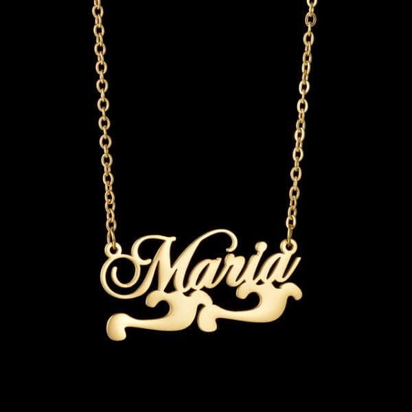 سلاسل سميكة مخصصة قلادات راقية تحمل إسمك