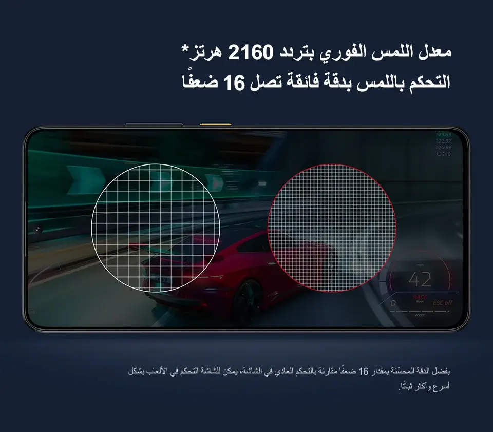 هاتف Poco X6 Pro 5G أداء قوي و سعر مناسب 9 معدل اللمس الفوري بتردد 2160 هرتز poco x6 pro 5G