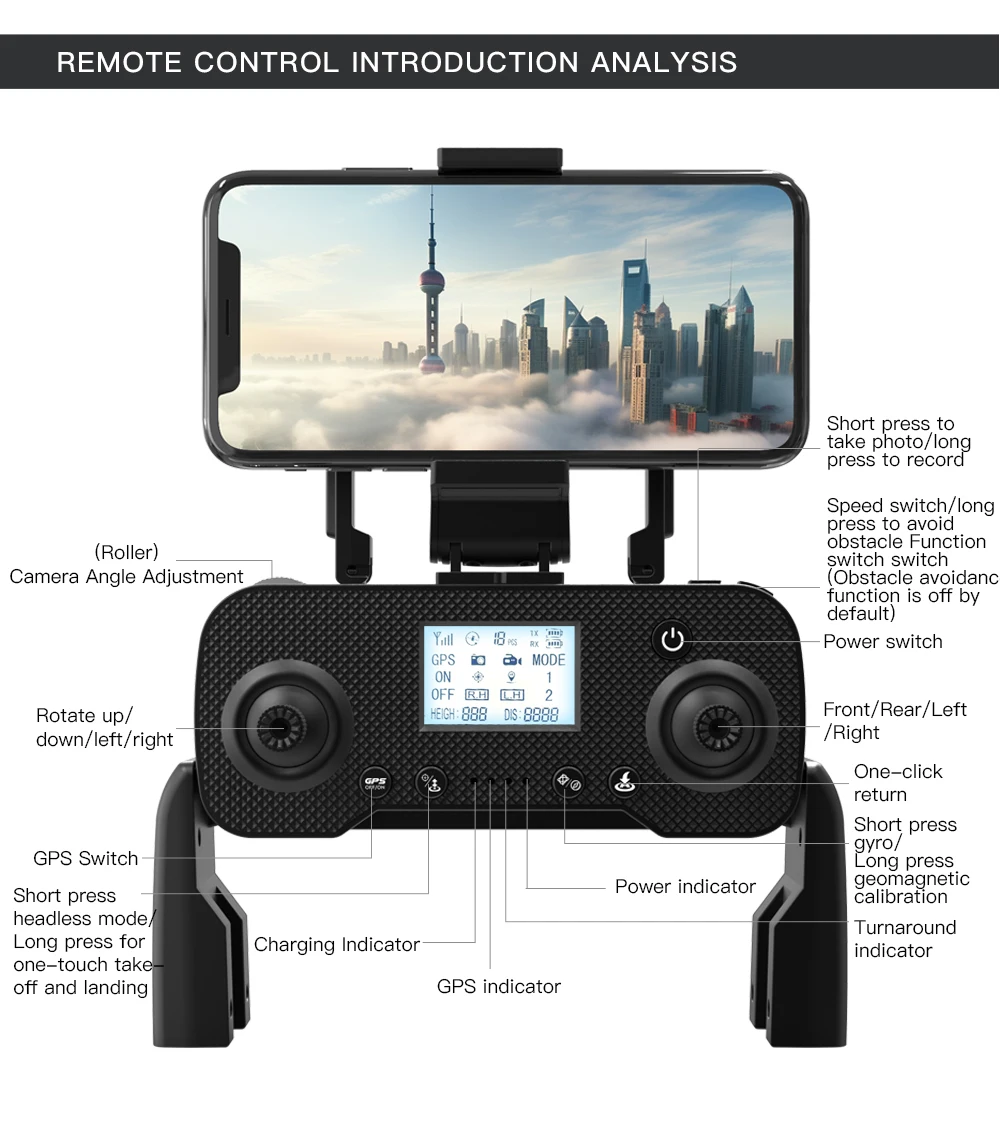 ريموت تحكم سلسة و متقدمة تأتي بها DRONE L200 PRO MAX
