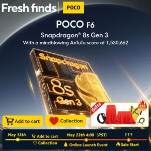 POCO F6 Snapdreagon 8 s Gen نتيجة مذهلة على AnTuTu بلغت 1530662