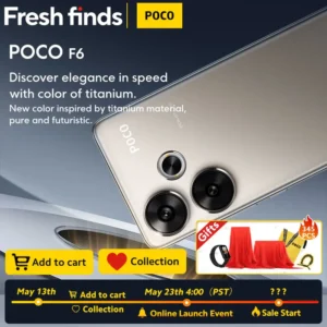 بوكو F6 حيث تجتمع الأناقة و القوة و الأداء مع لون التيتانيوم الجديد كليا