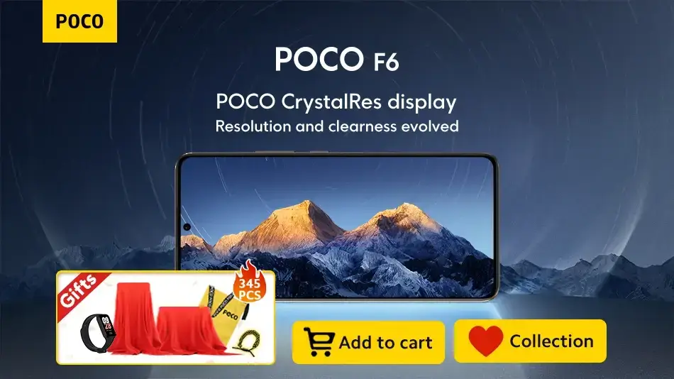 POCO F6 CrystalRes display Resolution and clearness evolved
