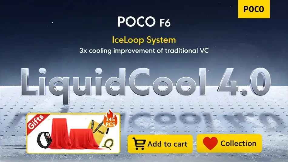 POCO F6 نظام تبريد رائد Lceloop system liquidcool 4.0