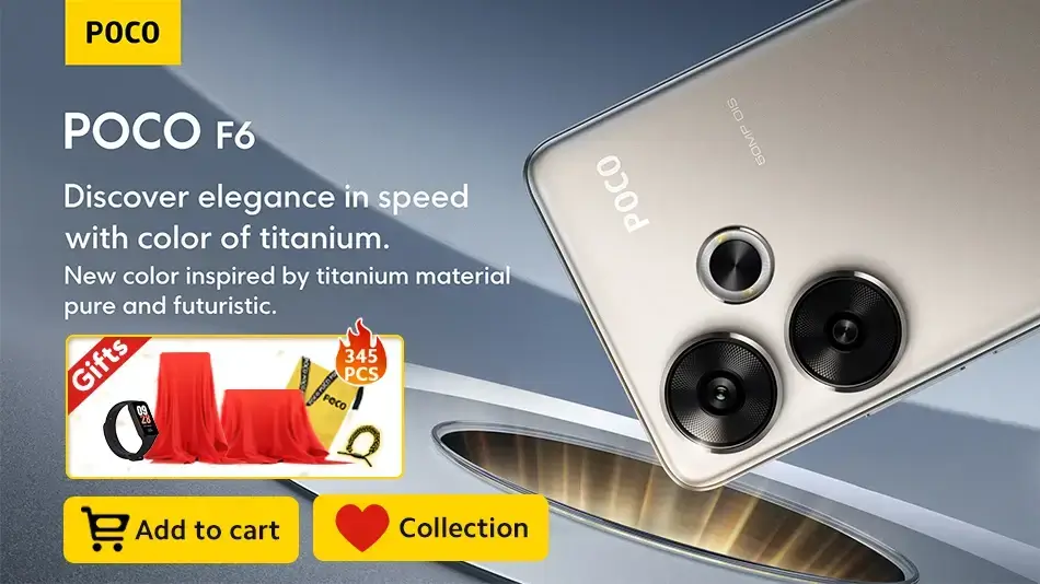 بوكو F6 اكتشف الأناقة مع السرعة مع لون التيتانيوم لون مستوحى من مادة التيتانيوم نقية و مستقبلية