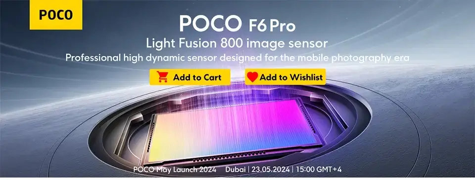 بوكو F6 برو يأتي بمستشعر الصور LIGHT FUSION 800 مستشعر احترافي عالي الديناميكية مصمم خصيصا للتصوير الفوتوغرافي المحمول