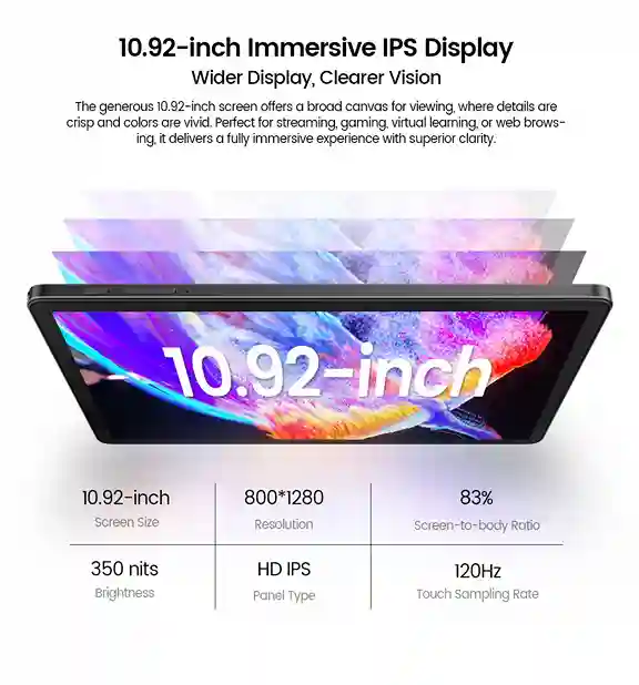 سعر و مواصفات هاتف Blackview OSCAL TIGER 13 17 Blackview Oscal Pad 90 10.92 IPS Display