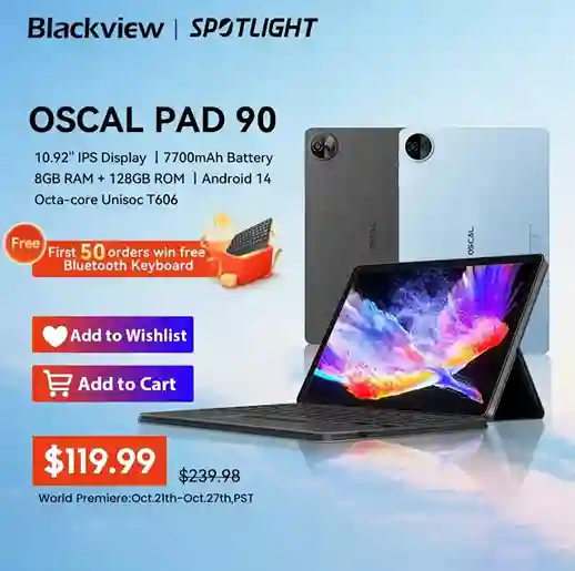 سعر و مواصفات هاتف Blackview OSCAL TIGER 13 13 تابلت Blackview Oscal Pad 90