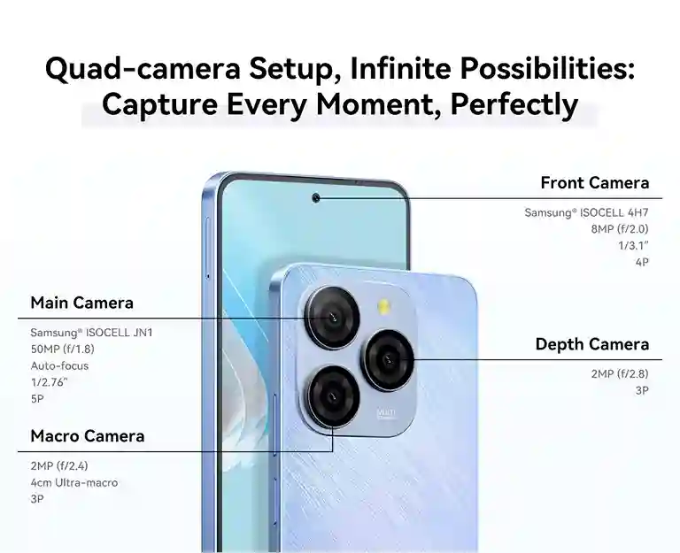 هاتف Blackview SHARK 9 5G مواصفات مذهلة و سعر لا يصدق 7 Blackview Sharek 9 5G إعداد كاميرا رباعية مع امكانيات لا حصر لها