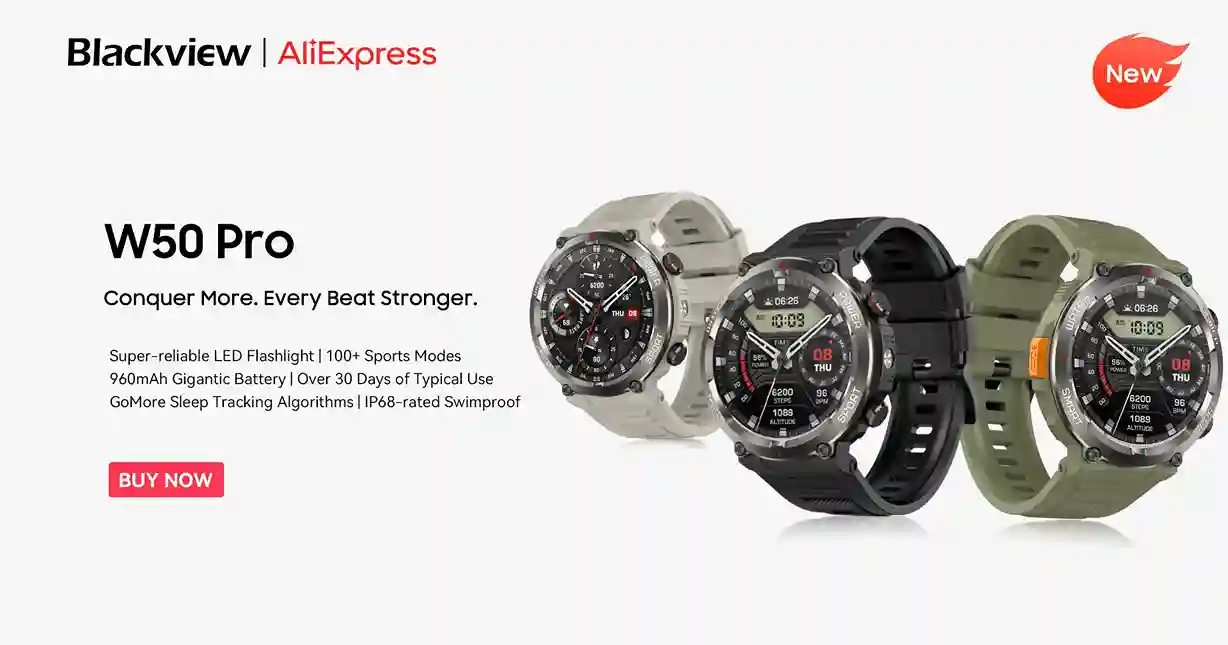 هاتف Blackview SHARK 9 5G مواصفات مذهلة و سعر لا يصدق 21 Blackview W50 Pro Smartwatch