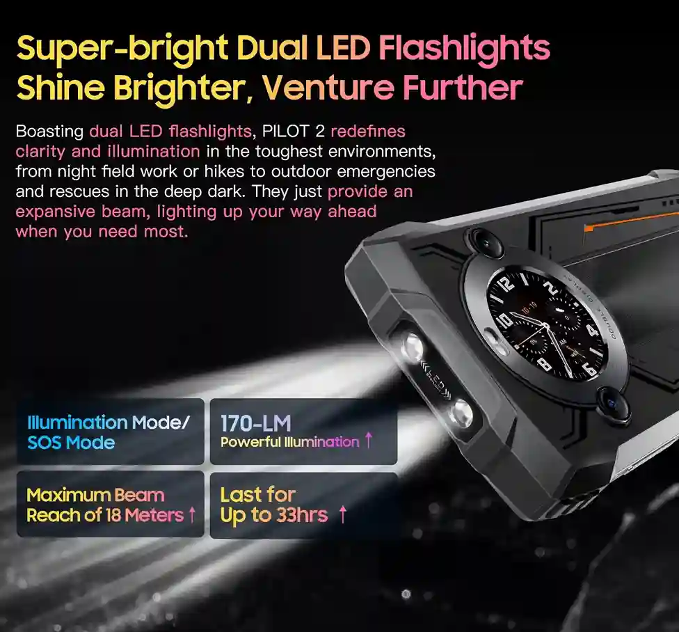 OSCAL PILOT 2 مصابيح مزدوجة فائقة السطوع تتألق بشكل أكثر سطوعا و تجعلك تغامر اكثر