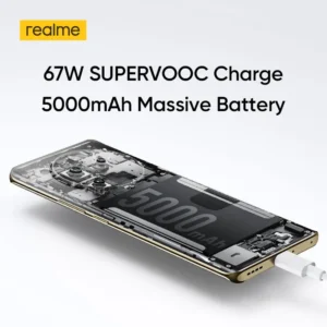 Realme 12 Pro 5G بطارية ضخمة سعة 5000MAH مع شحن سريع 67 واط