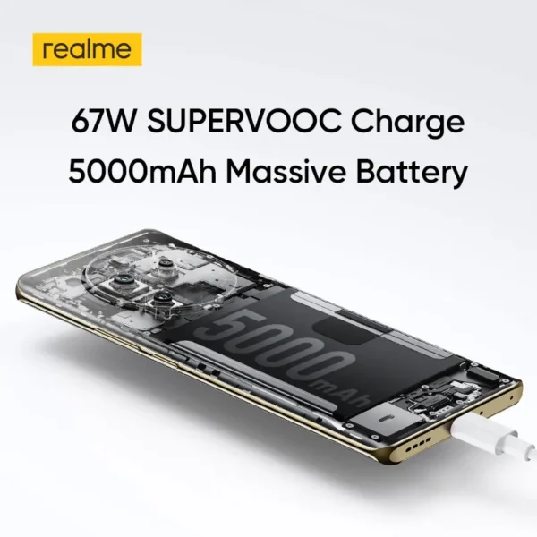 Realme 12 Pro 5G بطارية ضخمة سعة 5000MAH مع شحن سريع 67 واط