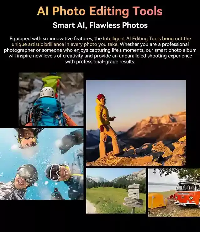 Blackview Active 10 Pro أدوات تحرير صور بالذكاء الاصطناعي لصور احترافية