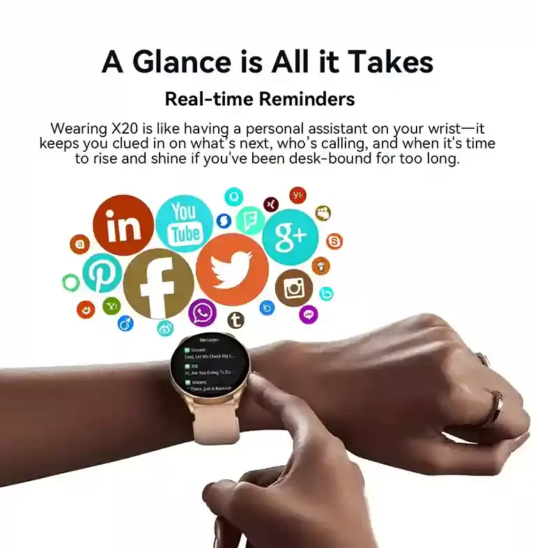 Blackview X20 لا تفوت أي إشعار مهم مع التنبيهات الذكية في الوقت الفعلي