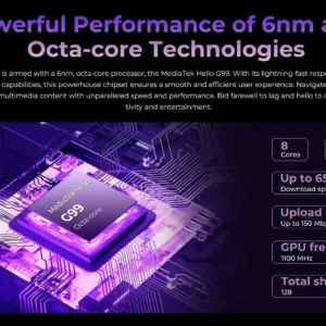 HOTWAV Cyber 15 معالج Helio G99 بتكنولوجيا 6 نانومتر ومعالج ثماني النواة