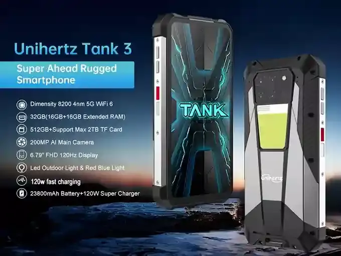 Unihertz Tank 3 المواصفات الرئيسية و التصميم القوي