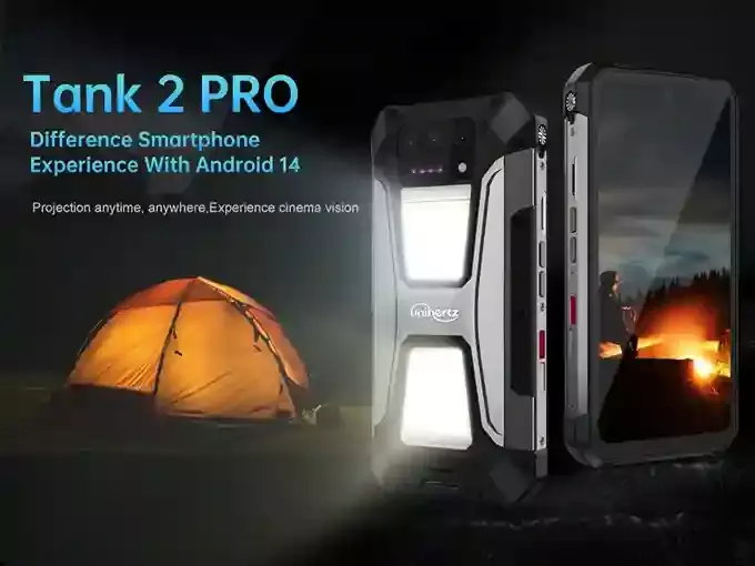 unihertz tank 2 pro بروجكتور و اضاءة تخييم و مغامرات