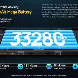 بطارية Ulefone Armor Pad 3 Pro الضخمة بسعة 33280 مللي أمبير
