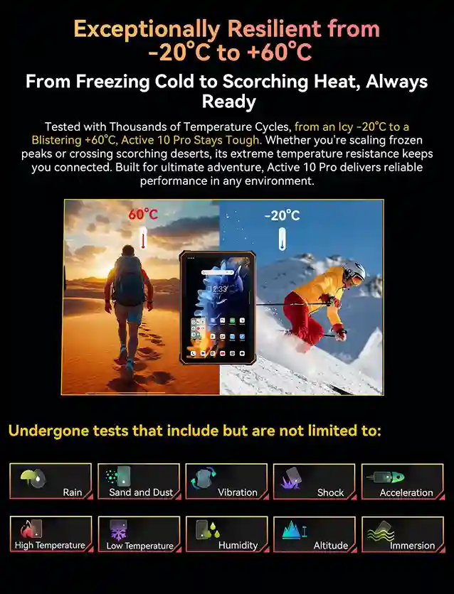 مقاومة فائقة للحرارة والبرودة والصدمات Blackview Active 10 Pro رفيقك في كل مغامرة
