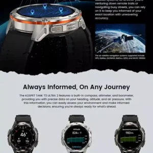 KOSPET TANK T3 Ultra 2 دليلك الأمثل في كل تضاريس قة GPS فائقة مع 6 أنظمة أقمار صناعية