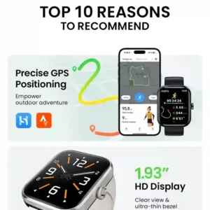 أحد أهم الأسباب لاختيار HAYLOU Watch 4 شاشة 1.93 بوصة HD و GPS دقيق