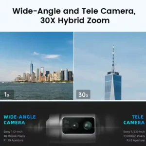 FIMI X8 Tele Max يجعلك ترى ما لا يمكن تصوره كاميرتان من المشهد الواسع إلى أدق التفاصيل بتقريب 30x