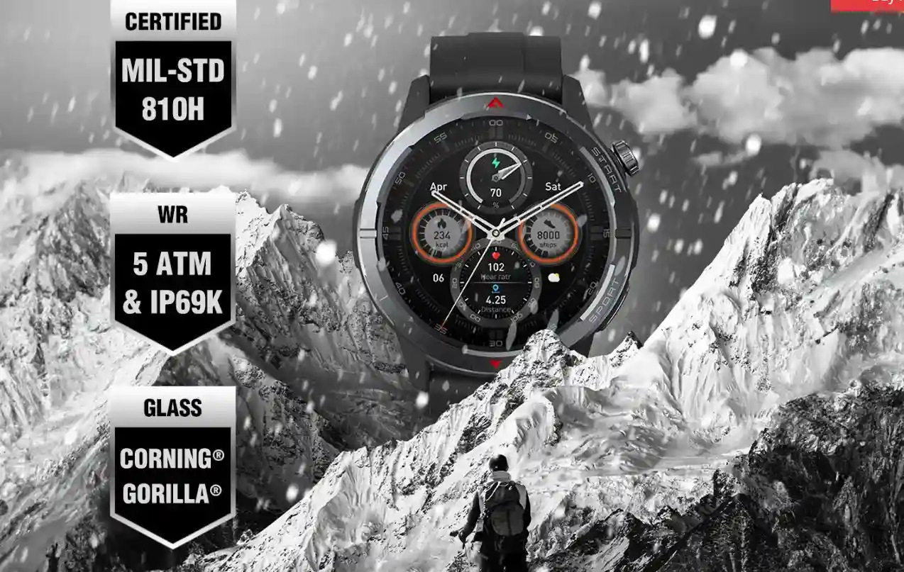 Zeblaze Stratos 3 Ultra ساعة المغامرات المثالية 7 Zeblaze Stratos 3 Ultra متانة عسكرية ومقاومة للماء