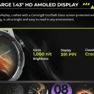 Zeblaze Stratos 3 Ultra مميزات الشاشة