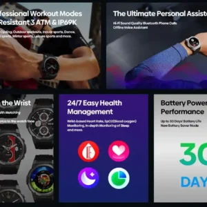 أكثر من 100 وضع رياضي، مساعد صوتي، تتبع صحي متقدم، وبطارية تدوم طويلاً. هذه هي VIBE 7 PRO