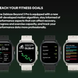 تتبع احترافي لكل تمرين معايير الأداء ومناطق معدل ضربات القلب في Zeblaze Beyond 3 Pro