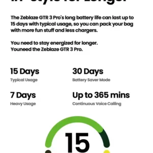وداعا للشحن المتكرر قوة بطارية استثنائية مع Zeblaze GTS 3 Pro