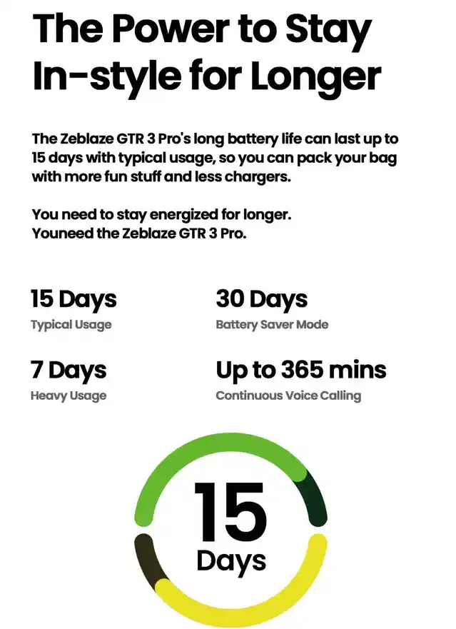 سعر و مواصفات Zeblaze GTS 3 Pro مزايا كبيرة تنتظرك 10 وداعا للشحن المتكرر قوة بطارية استثنائية مع Zeblaze GTS 3 Pro