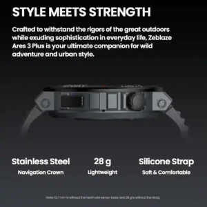 متانة استثنائية، أناقة لافتة تعرف على تصميم Zeblaze Ares 3 Plus