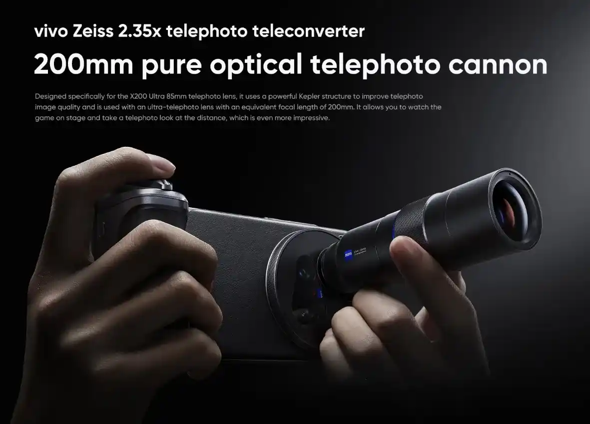 هاتف Vivo X200 Ultra أداء مذهل يفوق التوقعات 9 Vivo X200 Ultra عندما يلتقي الهاتف بالتصوير عدسة التقريب البصري من ZEISS