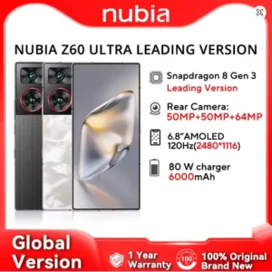 إصدار Nubia Z60 Ultra العالمي أداء فائق وكاميرا ثلاثية