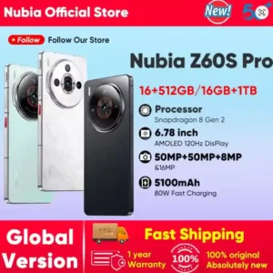 الجيل الجديد من الهواتف الذكية Nubia Z60S Pro بمواصفات خارقة