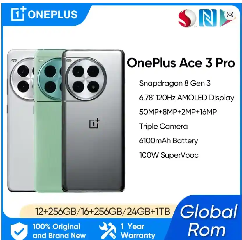 القوة في التفاصيل معالج Snapdragon 8 Gen 3 وبطارية 6100mAh في OnePlus Ace 3 Pro