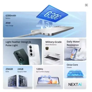 بطارية قوية وشحن سريع مع تصميم realme C71 الفريد