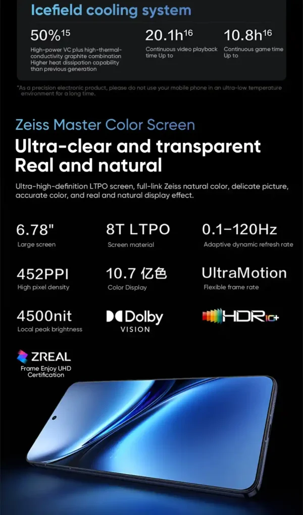 شاشة فائقة الوضوح استمتع بتجربة بصرية لا مثيل لها مع VIVO X200 Pro