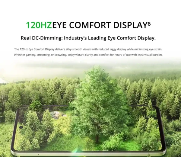 شاشة مريحة للعين انغمس في عالم الألوان مع realme C71 شاشة 120Hz مع تقنية Real DC-Dimming