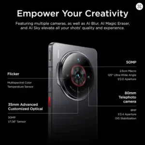 كاميرات ذكية تقنية AI والعدسات الاحترافية في Nubia Z60S Pro