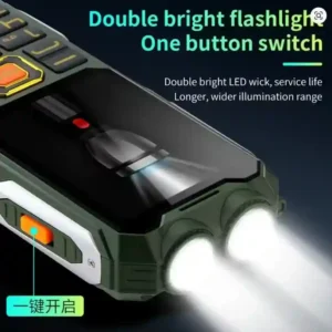 مصباح يدوي مزدوج وقوي في هاتف YEEMI Q8